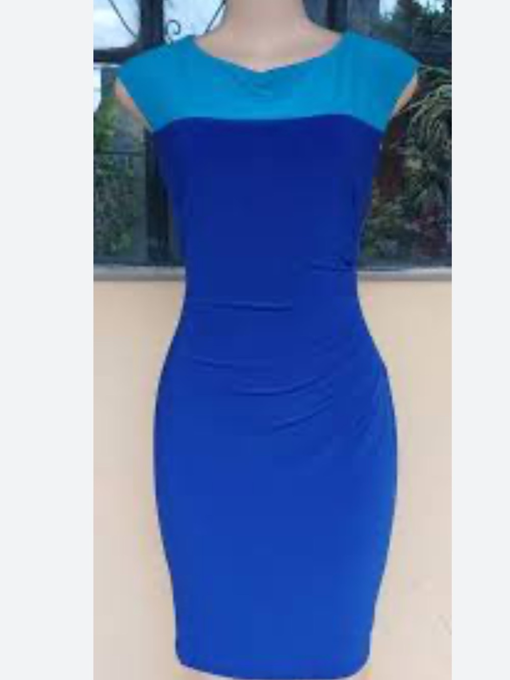 Chaps Two-Tone Colorblock Sheath Dress